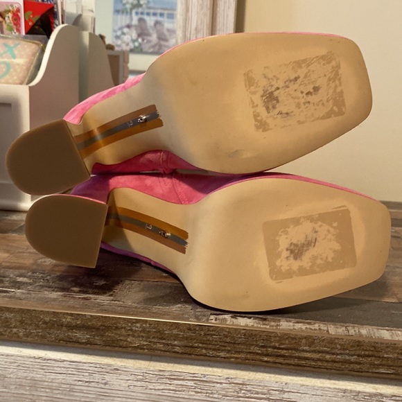 NEW 🩷 Sam Edelman Jaye Pink Platform Boot  - 9 - Picture 8 of 15